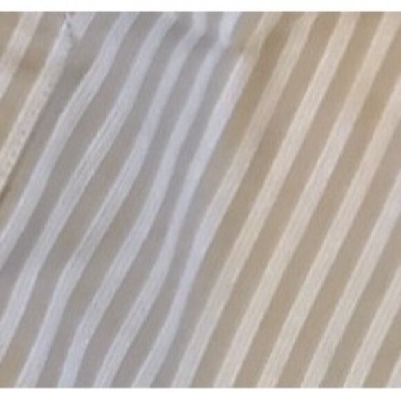 Arrow Dress Shirt Wrinkle-Free Mens 16 Large Tan Striped Long Sleeve Pocket - Picture 8 of 8